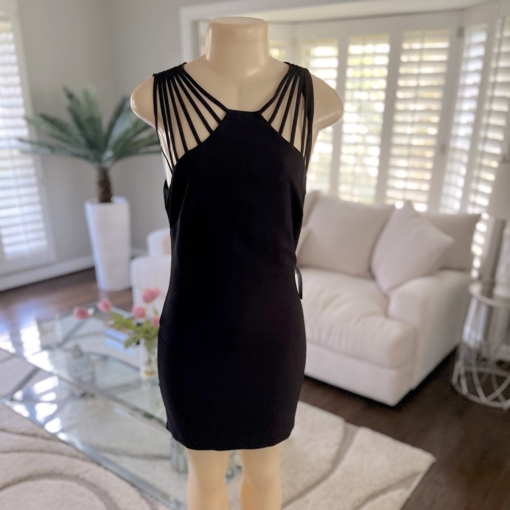 Little black dress with straps